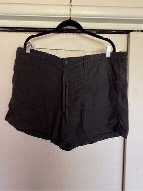 American Eagle Outfitters Black Pull‑Tie Athletic Shorts